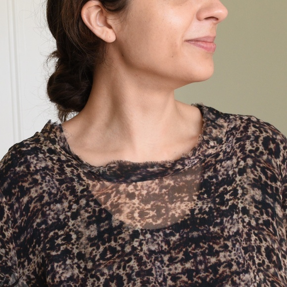 Hip Hofman Copenhagen Silk Sheer Top, Size 34 - Picture 5 of 8